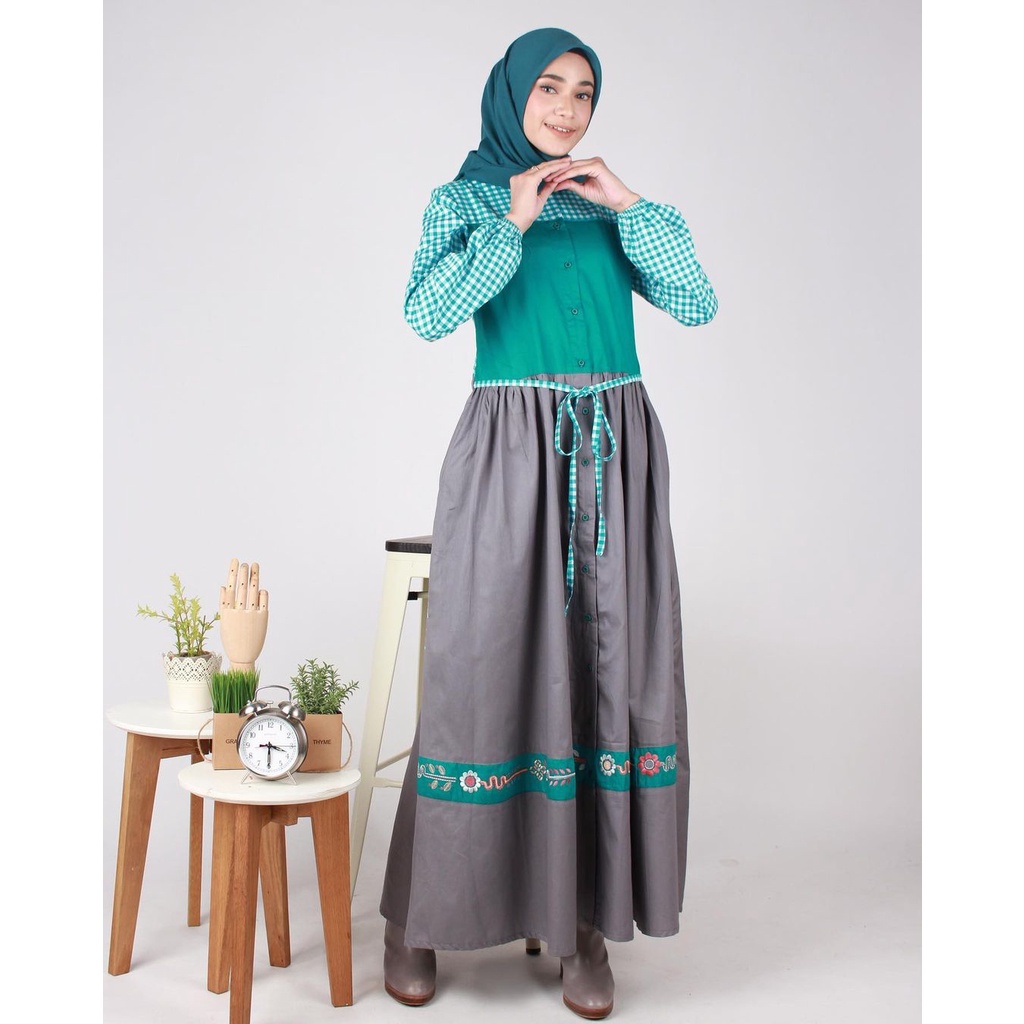 COD ABAYA DANNIS A 210203/DANNIS ABAYA/DRESS DANNIS KEKINIAN/ABAYA DEWASA BY RUMAH DANNIS/ABAYA KATU