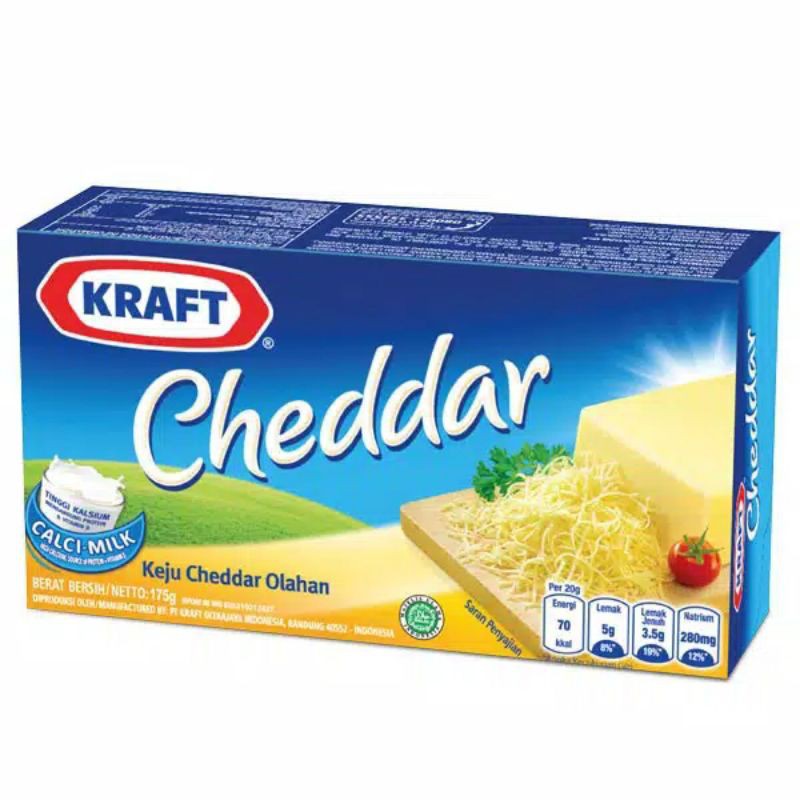 

keju Kraft Cheddar 165gr
