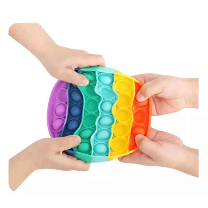 POP IT MURAH RAINBOW UNICORN fidget push Pop Its Fidget Toy Push bubble kids POPIT Tiktok / POP IT 12CM RANDOM-2