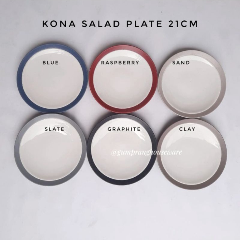 Piring keramik Salad plate 21cm Kona Colorwave Noritake