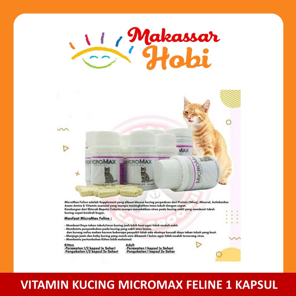 Micromax Feline Micro Max Cat Suplemen Vitamin Peningkat Imun Kucing