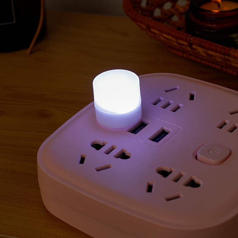 Lampu Malam LED Mini Portable Warna Warm White Anti Blue Light Untuk PC / Laptop