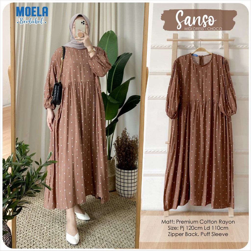 Sanso Midi Dress Moela