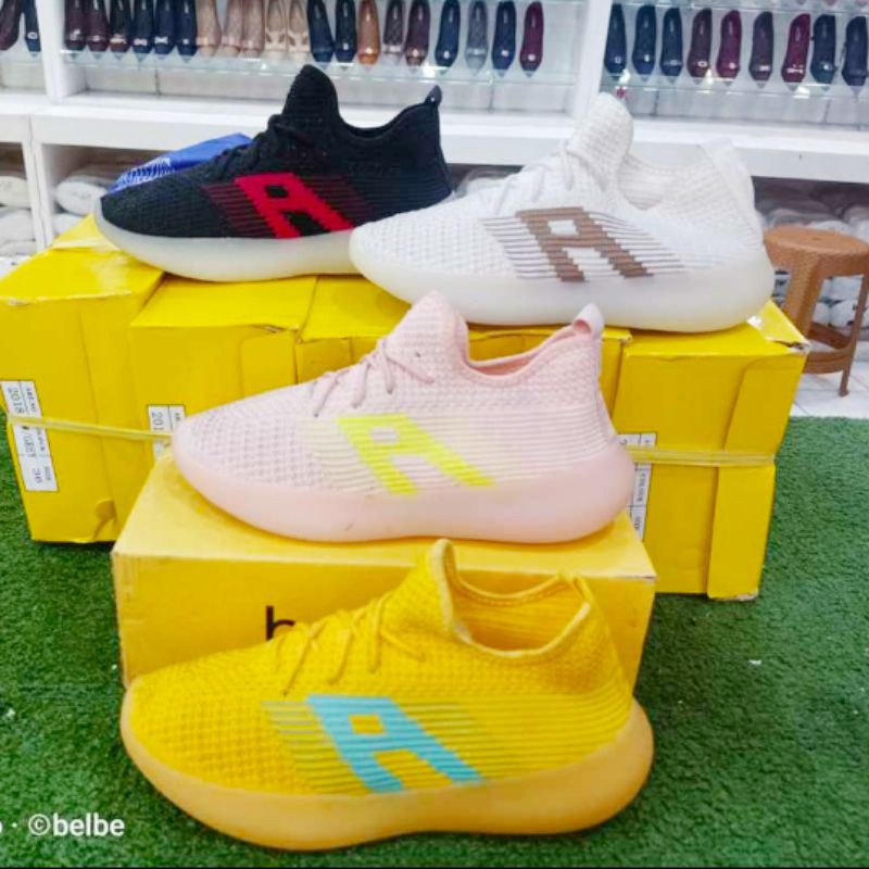 sepatu43 sepatu import sepatu rajut slip on sepatu elastis slip-on wanita