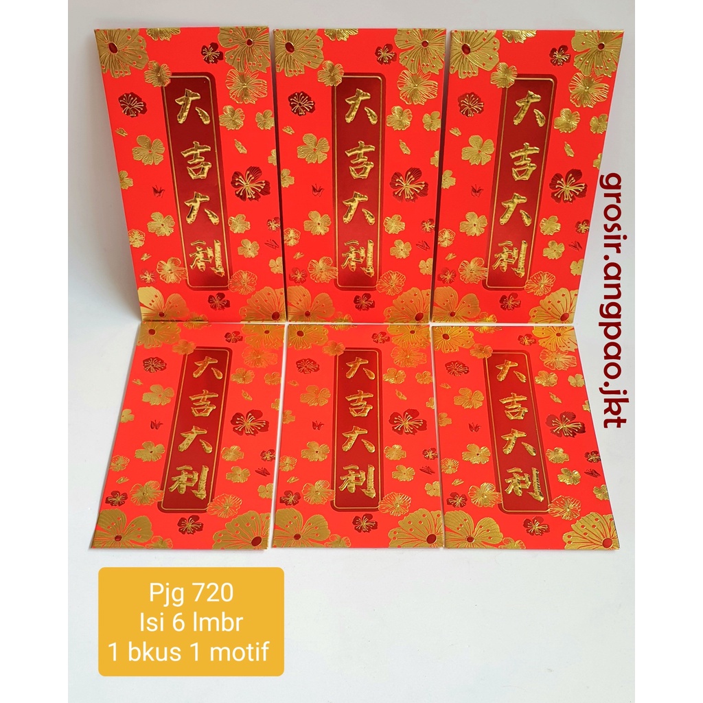 

6pcs Angpao 2023 FU KELINCI Imlek Merah PREMIUM ANGPAO FUK