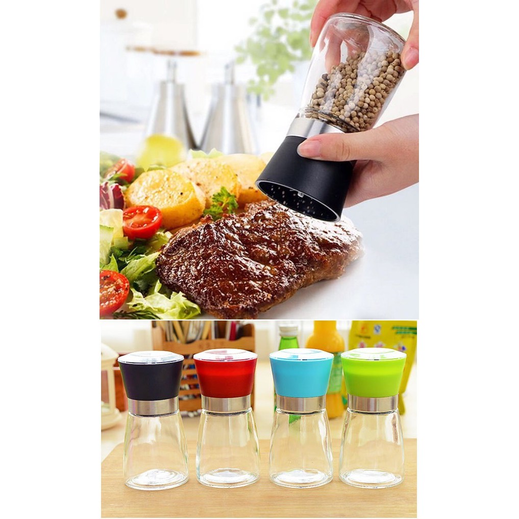 Botol Penggiling Lada Hitam Bumbu Merica / Pepper Grinder Bottle - Random