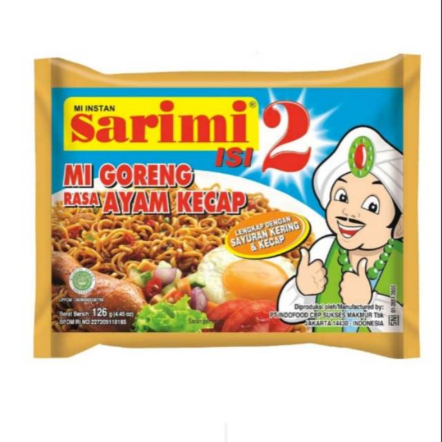 

Sarimi isi 2 mie goreng ayam kecap 126 g