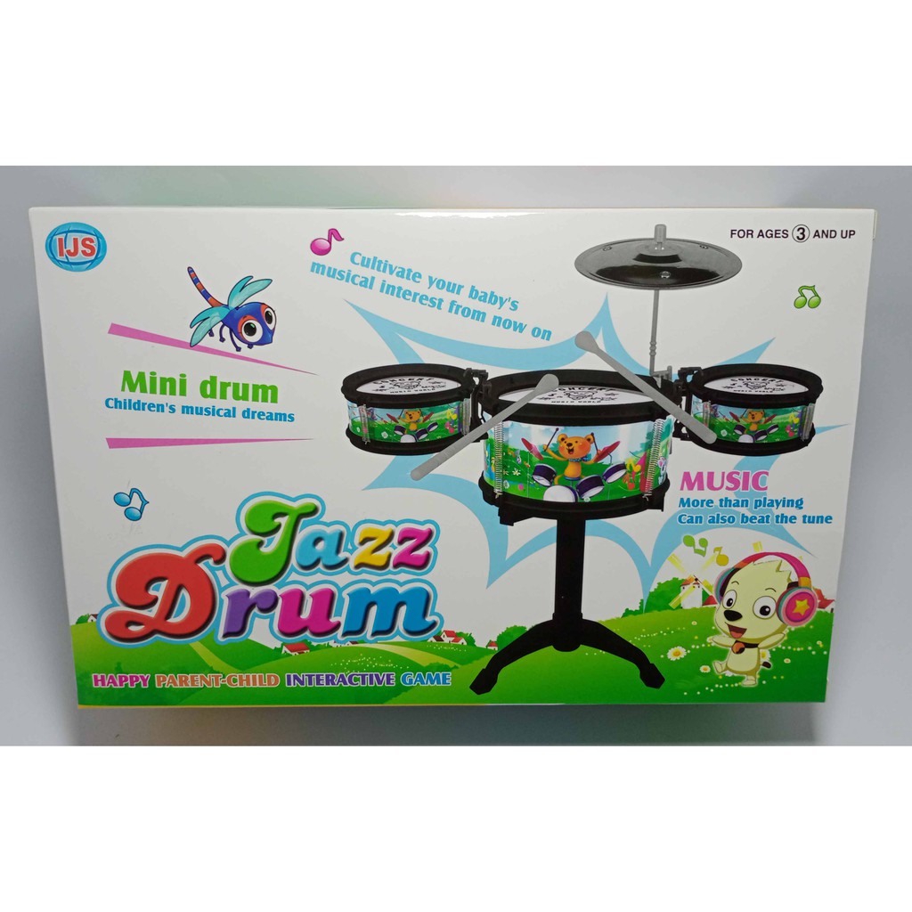 DRUM MAINAN ANAK Mini Jazz Drum Alat Musik Drum Set / Mainan Pukul Cymbal