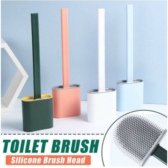 TOMUMUDA PEMBERSIH TOILET / SIKAT WC SILICON LENTUR / SOFT SILICONE TOILET BRUSH LWS29