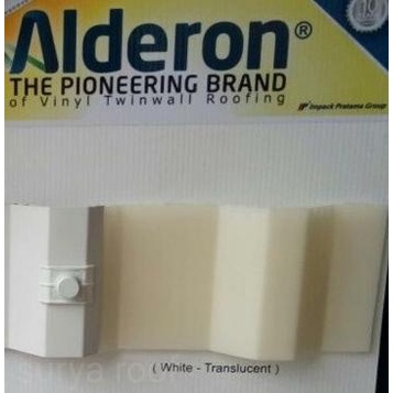 Atap Alderon TR (SEMI TRANSPARAN)lbr 830, tebal 10mm, UPVC
