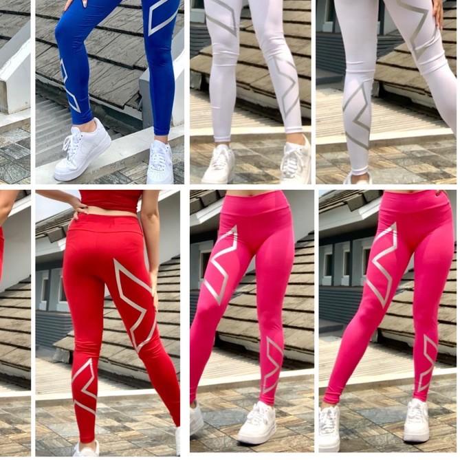 ♥ Legging senam aerobik zumba yoga gym fitness model XX warna ☏