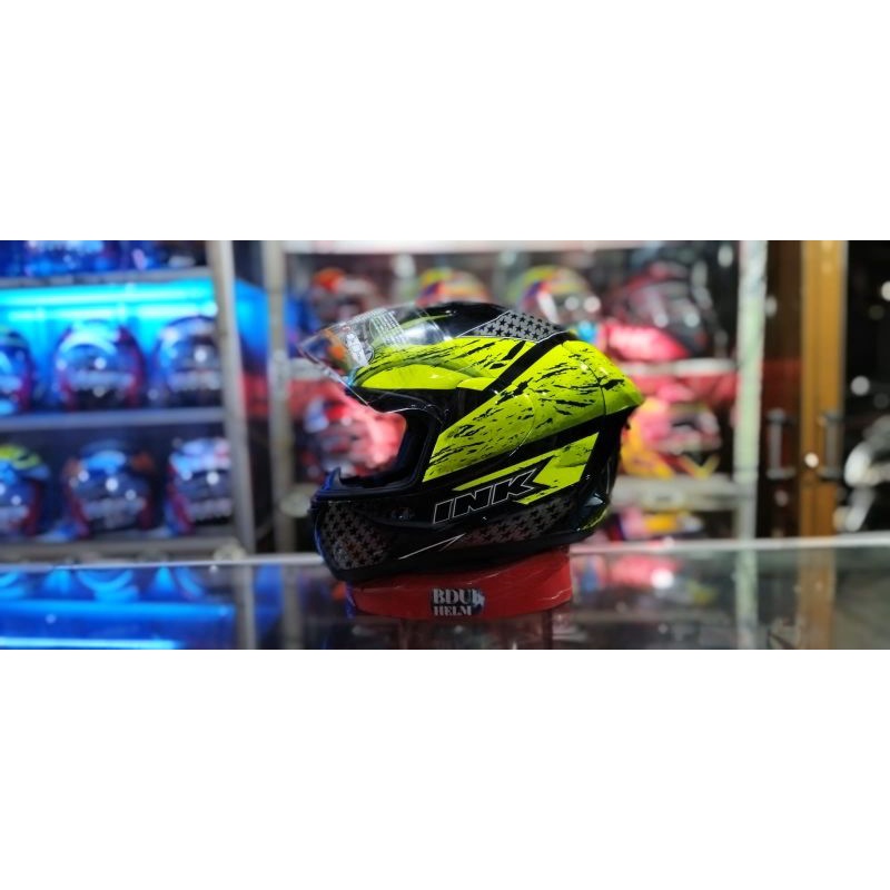 HELM INK CL-MAX SERI #7 BLACK/RED DOFF ORIGINAL 100% REAL PICT-2