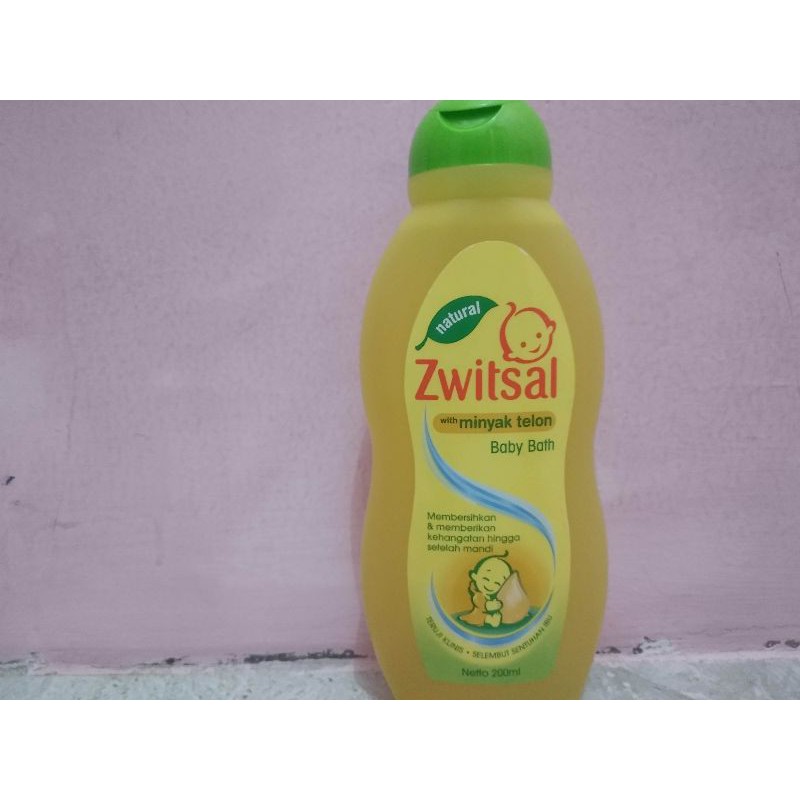 Zwitsal Natural Baby Bath 2in1 Hair &amp; Body, Rich Honey 200ml Tub