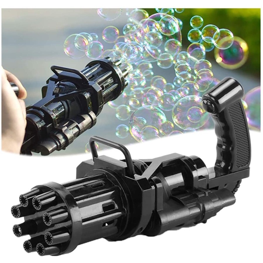 Gatling Gun Mainan Bubble Gun Toys mainan pistol bubble gun Water Bubble Machine bubble elektrik