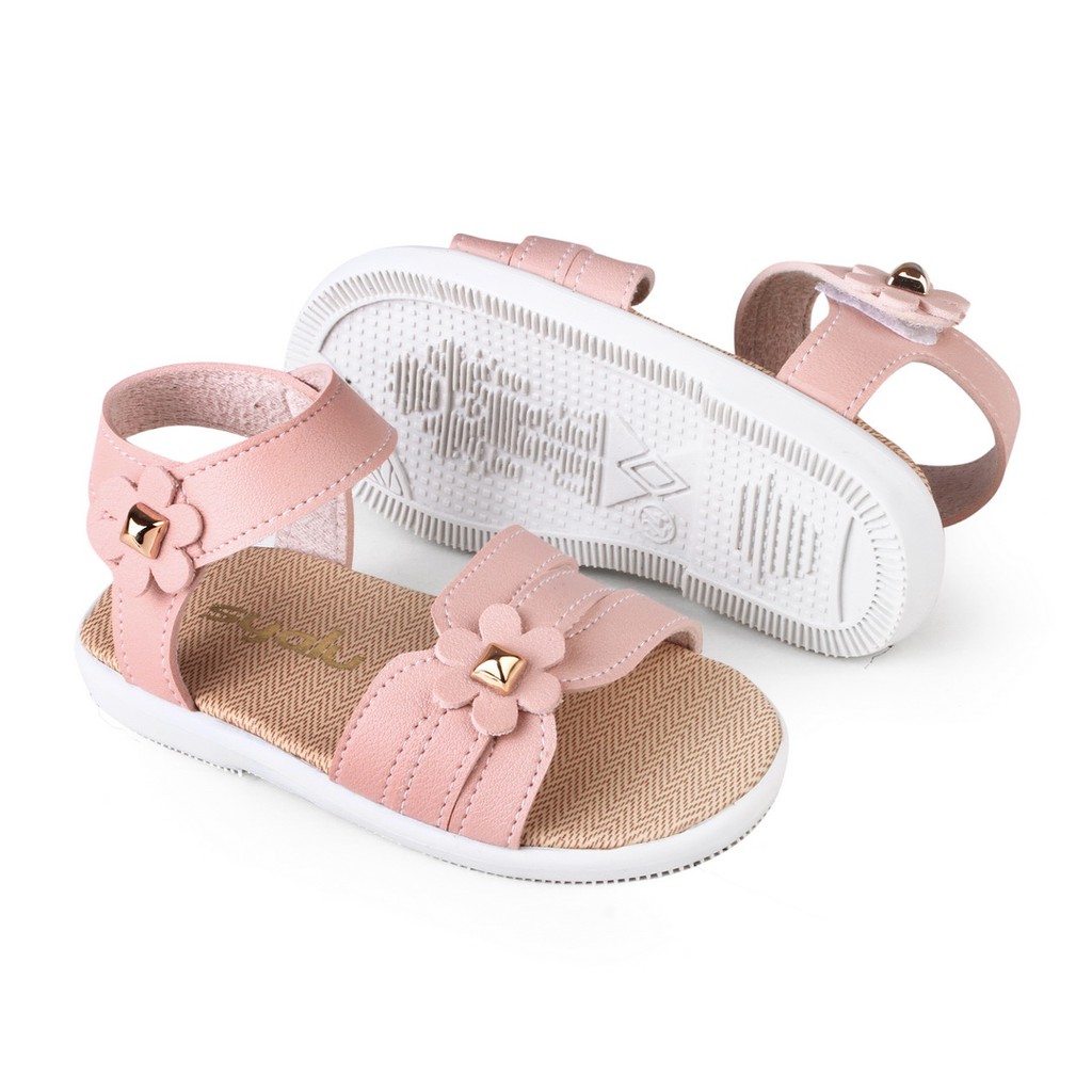 sandal anak cewek tali aksesoris bunga ringan T3M PINK