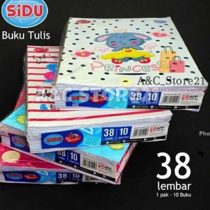 

Kekinian BUKU TULIS SIDU SINAR DUNIA 38 LEMBAR SATU PACK ISI 10 pcs 팝