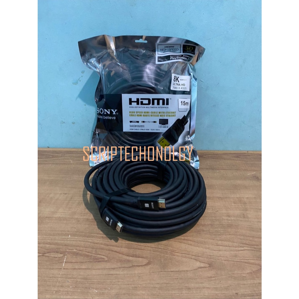 Kable HDMI SONY 15M High Premium 8K V2.1 - KABEL HDTV SONY 15 Meter