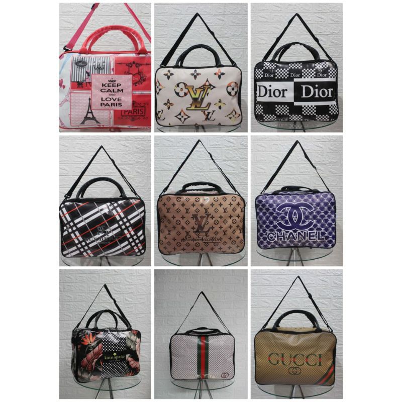 TRAVEL BAG WANITA KARAKTER TERMURAH SIZE 40CM X 29CM X 17CM