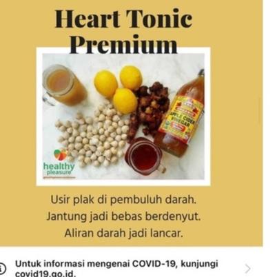 

COD✔️HEART TONIC PREMIUM 525ml botol plastik|SQ4