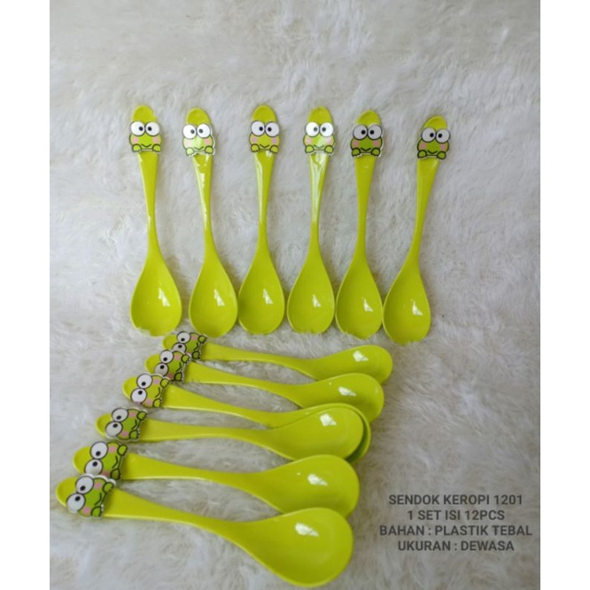 SENDOK SET KEROPI/SENDOK KEROPI/SENDOK MAKAN KEROPI/KEROPPI/ALAT MAKAN KEROPI/PERLENGKAPAN MAKAN KER