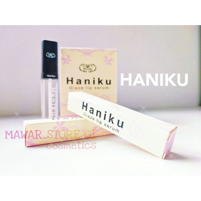 Glaze Lip serum Haniku Vitamin E Lembab Lembut Mencerahkan