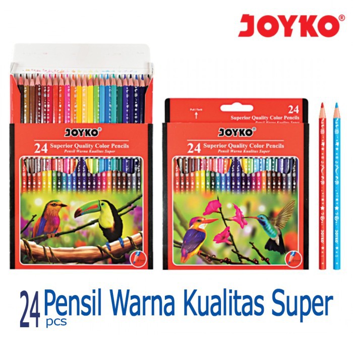

Pensil warna Superior Quality 24 Warna Color Pencil Joyko CP-106