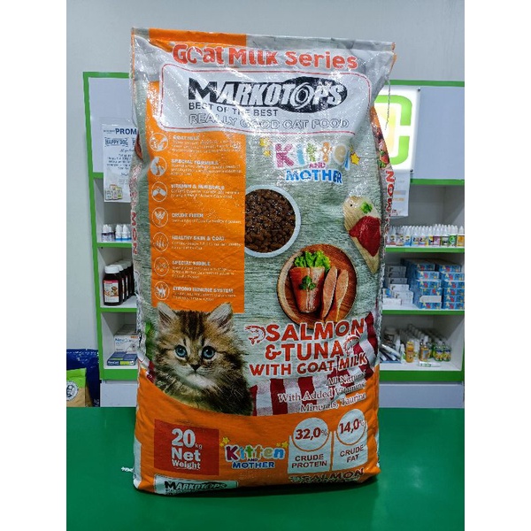 EKSPEDISI MAKANAN KUCING MARKOTOPS MOTHER KITTEN SALMON TUNA 20KG