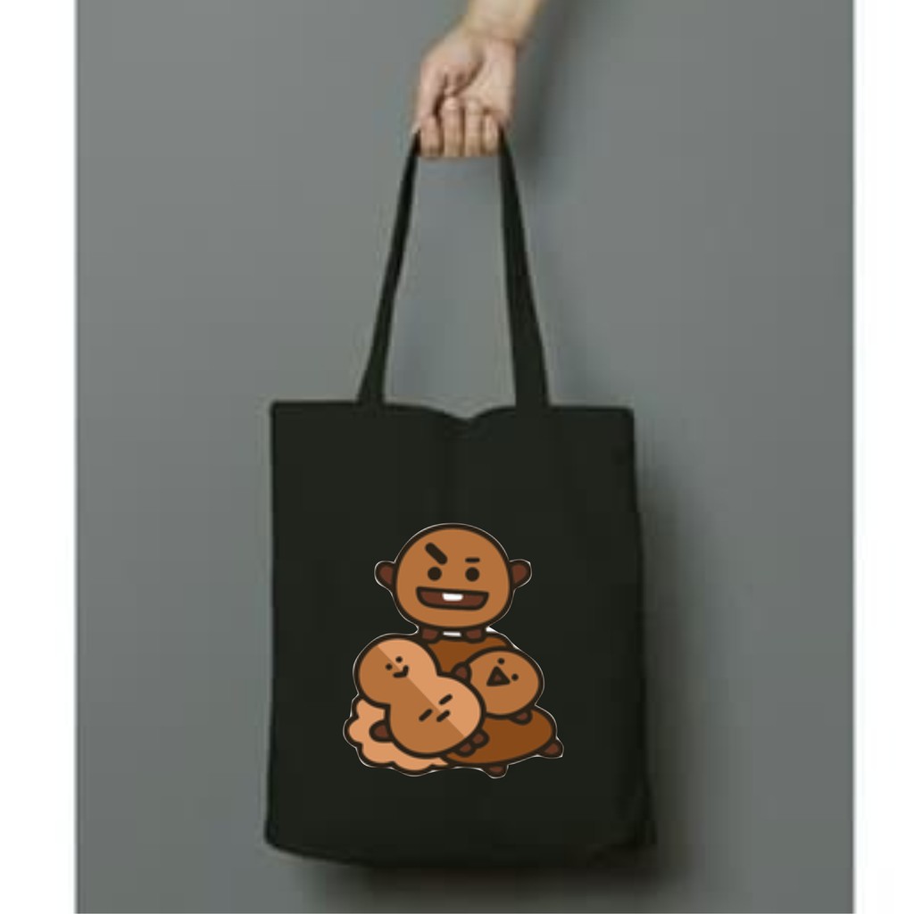 Totebag BT21 ( SHOOKY ) ll PAKAI RESLETING