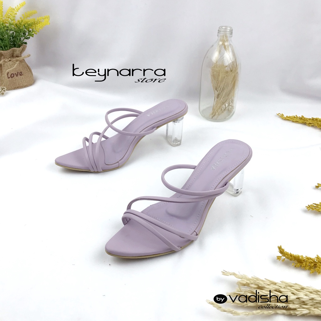 Keynarra Adeeva Sendal Wanita Heels Kaca 7 cm