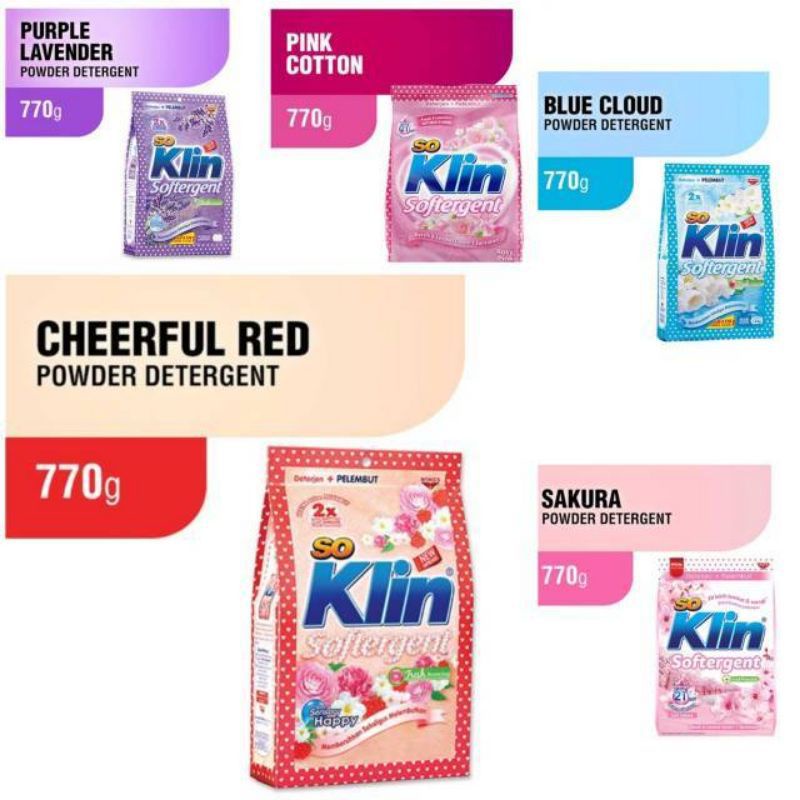 Soklin Detergent 770gr