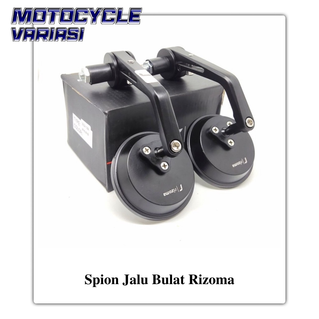 Spion jalu bar end rizoma bulat universal nmax aerox vespa vario scoopy mio dll