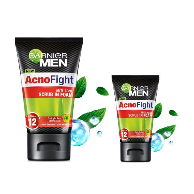 GARNIER MEN Acno Fight Anti-Acne Scrub In Foam