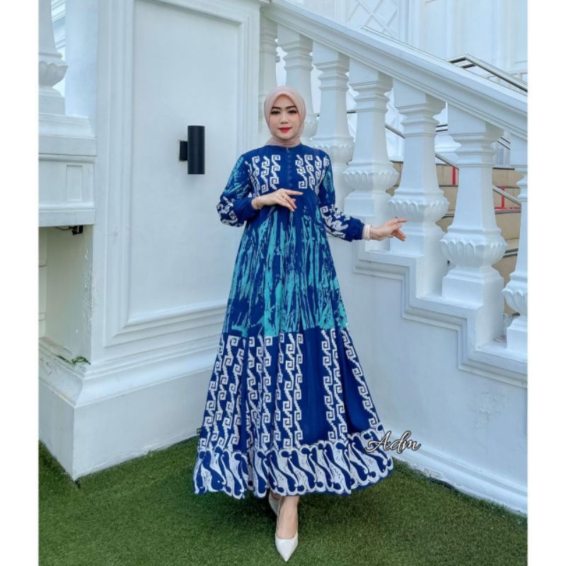 Gamis rayon candi Mekar gamis Twill premium gamis batik Pekalongan gamis Twill ORI murah gamisjumbo