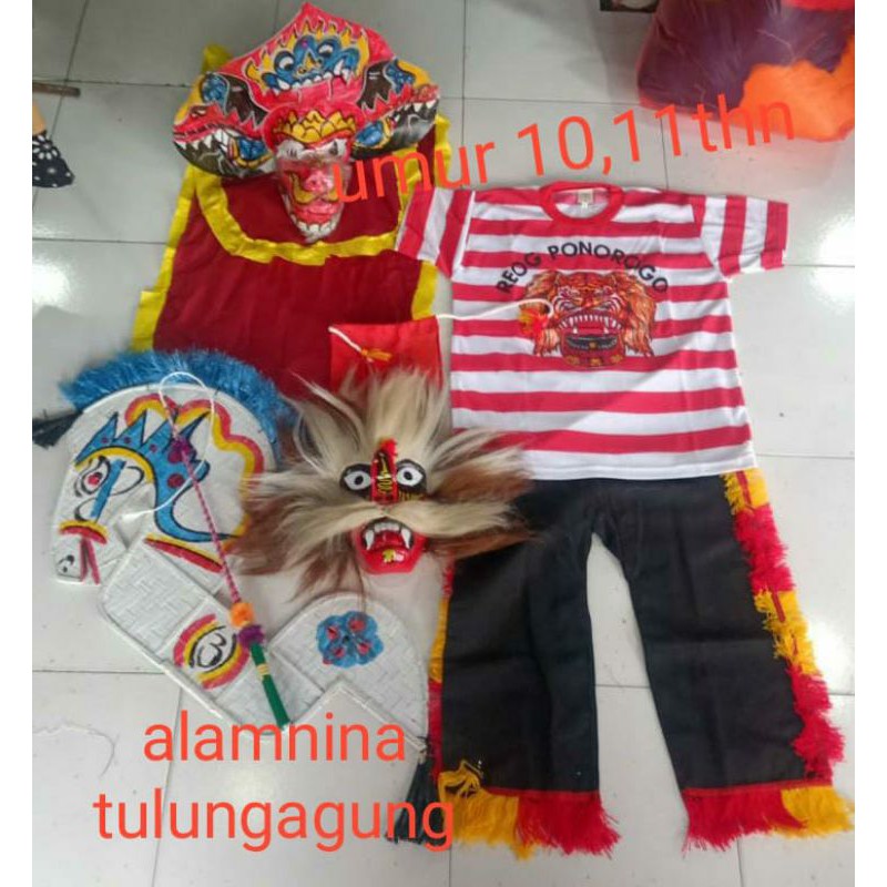 setelan kaos reog bujang ganong  kuda lumping bujang ganong