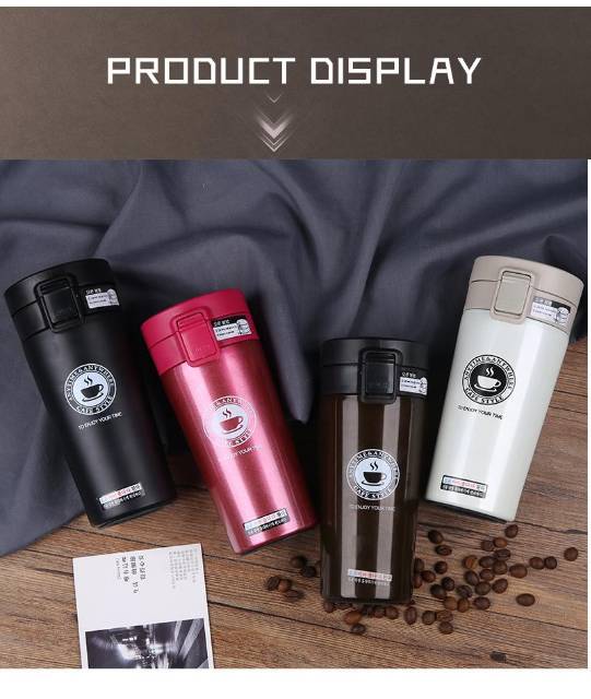 TERMOS KOPI/ TRAVEL MUG COFFEE TAHAN AIR PANAS &amp; DINGIN VACUUM COFFEE CUP B46 STAINLESS STEEL