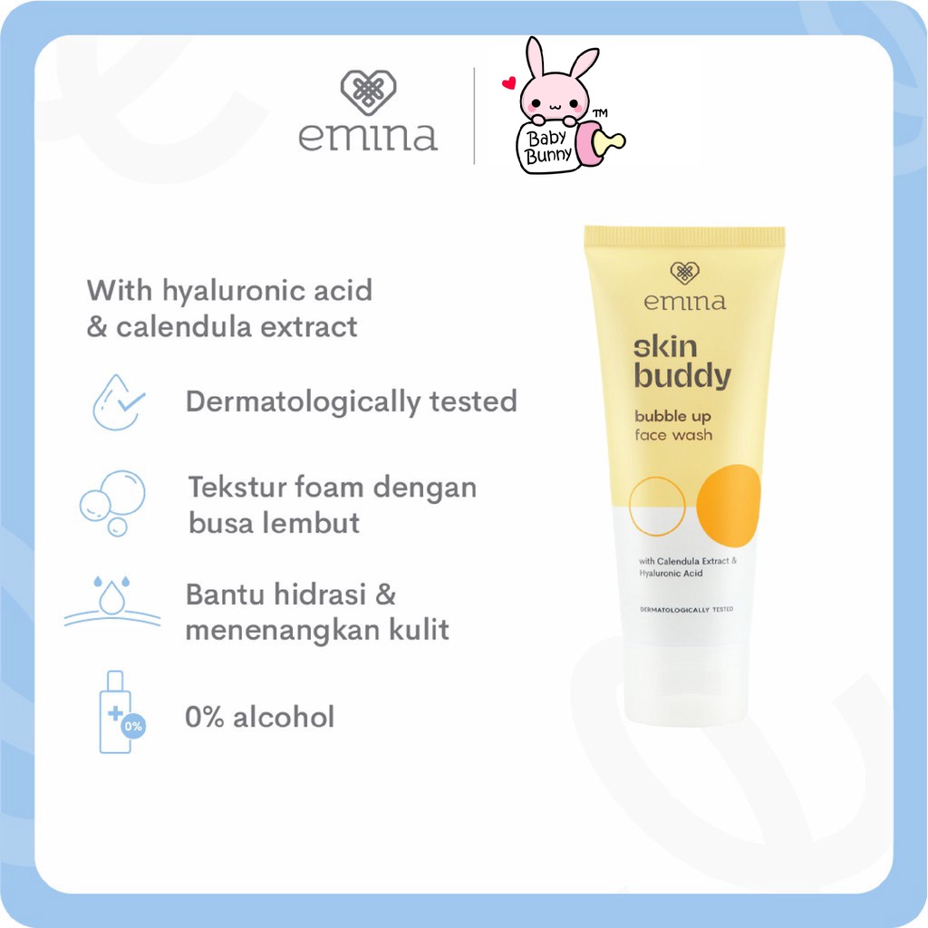 ❤ BELIA ❤ Emina Skin Buddy | Face Wash | Pembersih wajah