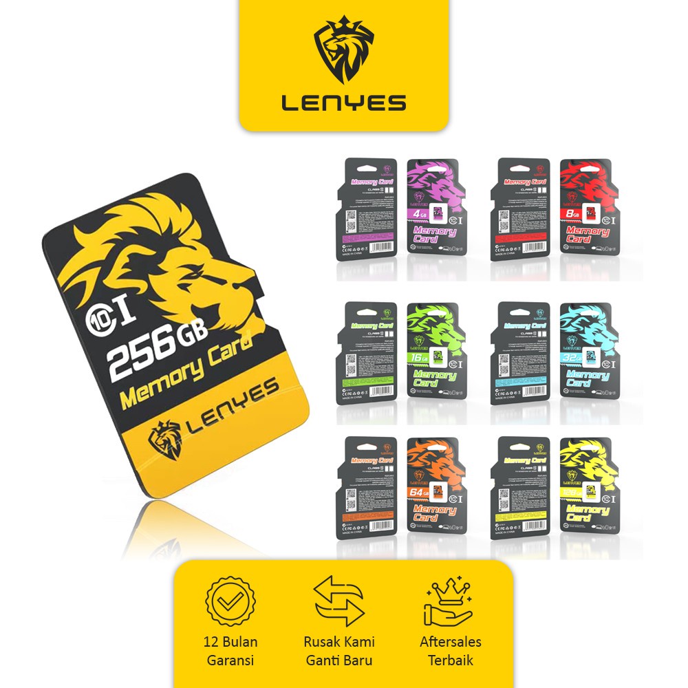 LENYES Micro SD Card 4GB/8GB/16GB/32GB/64GB/128GB Speed Up To 90MB/s - 128 gb