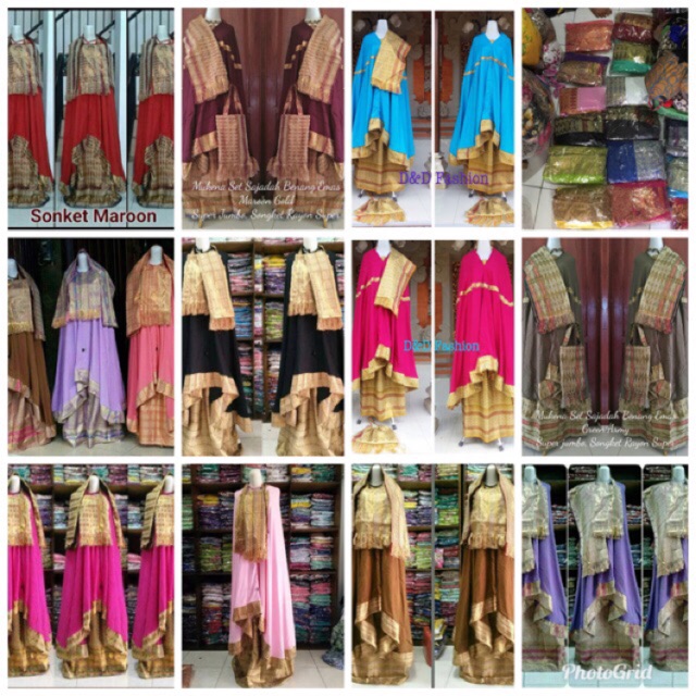 Mukenah songket + sajadah