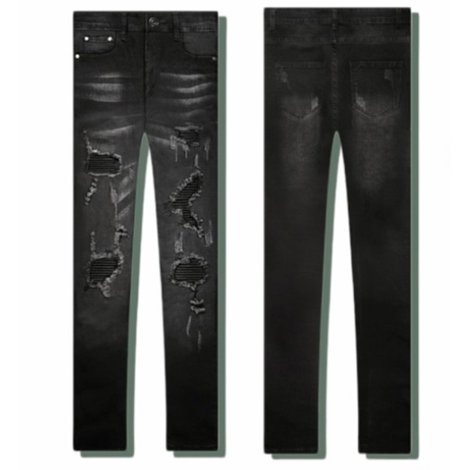 Rucas Jeans - Season 8 Black Caviar Leather [Original 100%]