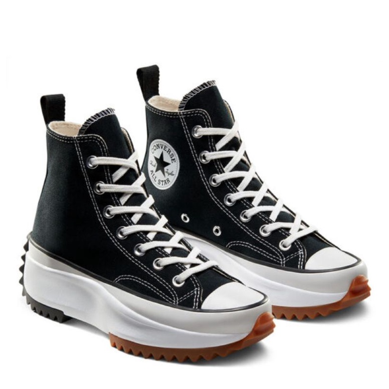 Converse Run Star Hike Hi Black White Gum (RESMI PT.MAP)