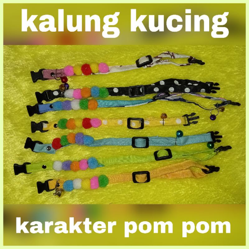 KALUNG KUCING POMPOM