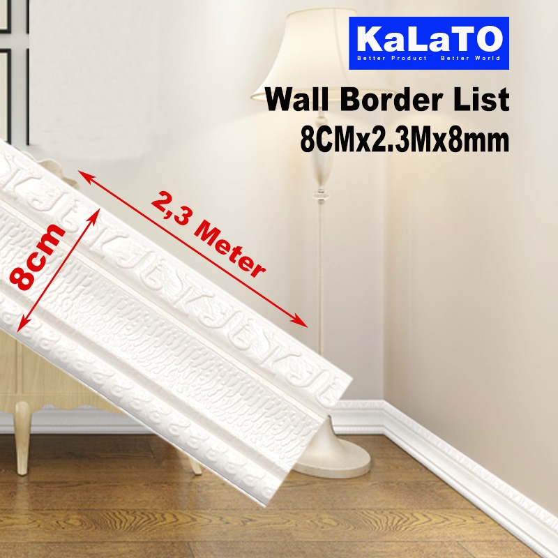 (KaLaTO) Wall Border List / Wallborder Foam 3D /Walpaper List Foam Stiker Dinding / List dinding 3D 2.3 Meter-8