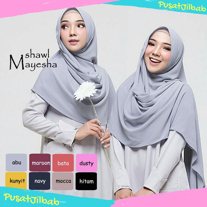 Jilbab Hijab Pastan Shawl Mayesha Grosir Jilbab Instan Syari Murah