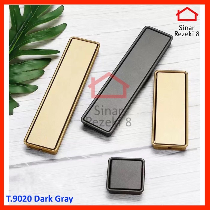 Tarikan Tanam 9020 Handle Laci Geser Pintu Sliding Lemari Gagang Gray