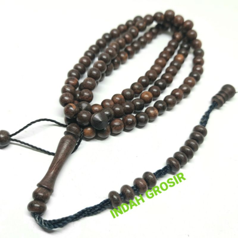 GROSIR TASBIH KAYU GALIH ASEM 6MM 99 BUTIR NATURAL