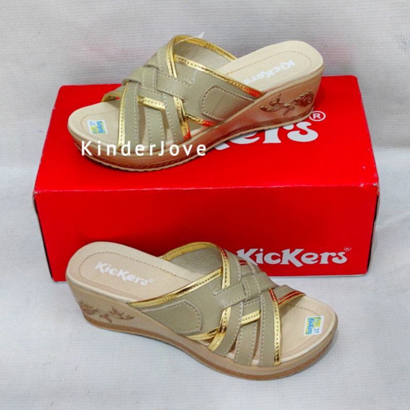 PROMO Wedges Sandal Slop Kickers Wanita (Size 37-40) ORIGINAL