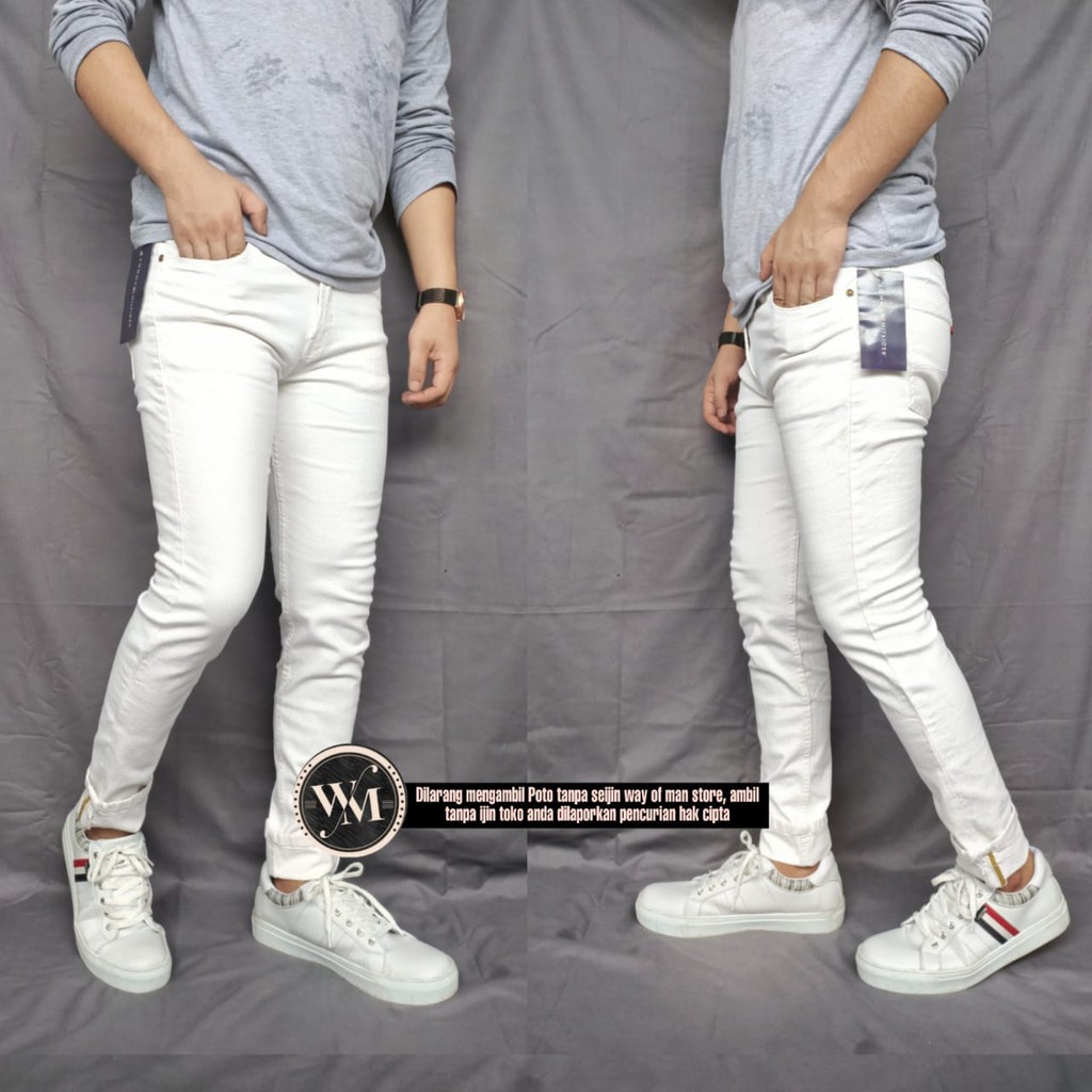 Celana Jeans Putih