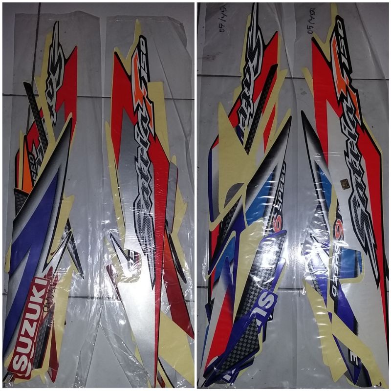 striping sticker suzuki Satria Fu CBU 150 2005