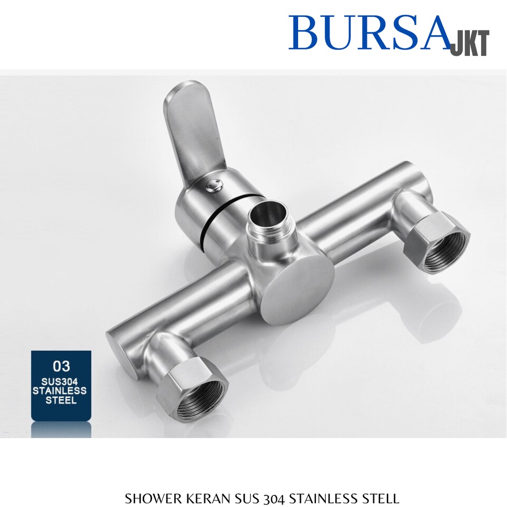 KRAN SHOWER PANAS DINGIN MIXED BATHUB KERAN KAMAR MANDI STAINLESS STEEL ANTI KARAT SUS 304