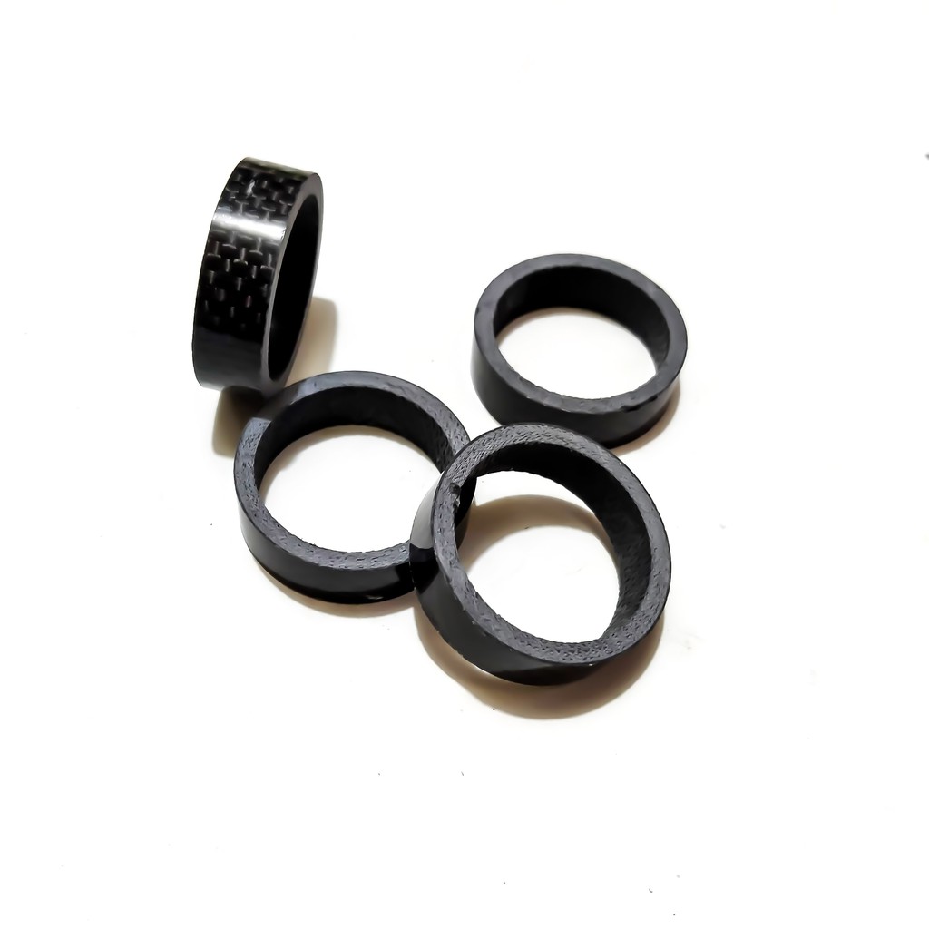 Ring Spacer Karbon Stem Sepeda Oversize 10 mm. Carbon Fiber Bike Headset Spacer Kit.